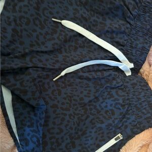 HALARA Blue Leopard Athletic Shorts